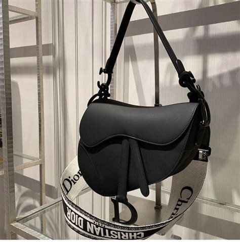 black and white dior saddle bag|authentic dior saddle bag.